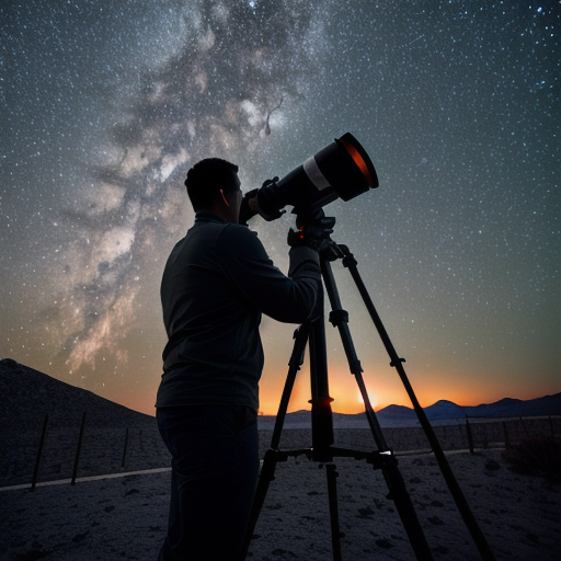 telescope in use